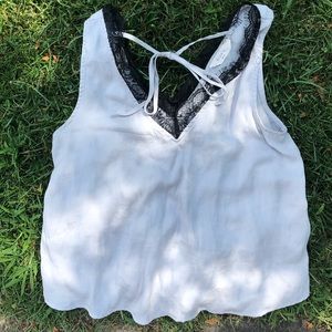 Silk/Lace Tank Top